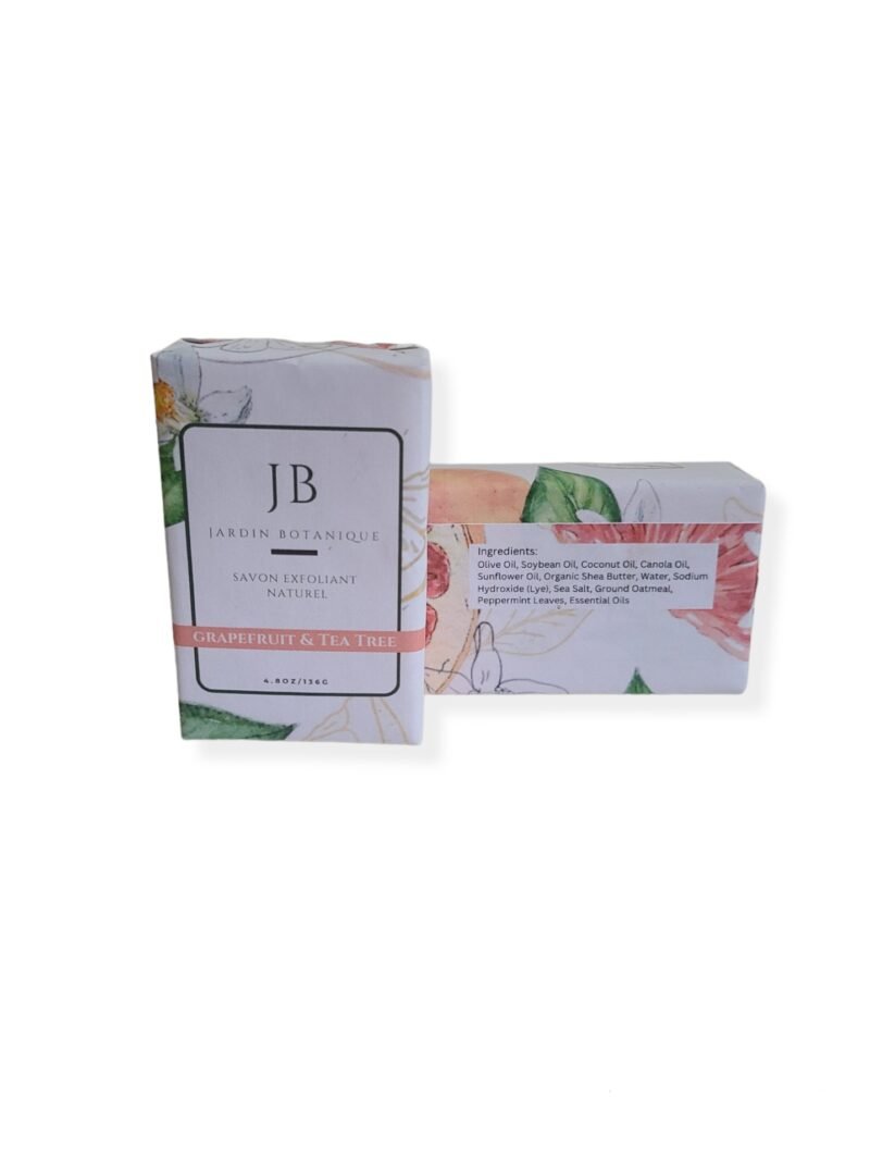 Natural Grapefruit & Tea Tree Cold Process Soap Bar - Image 2