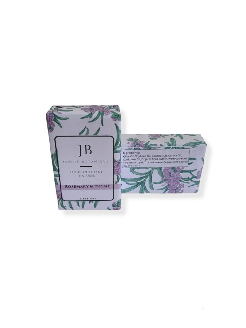 Natural Rosemary & Thyme Cold Process Soap Bar - Image 2