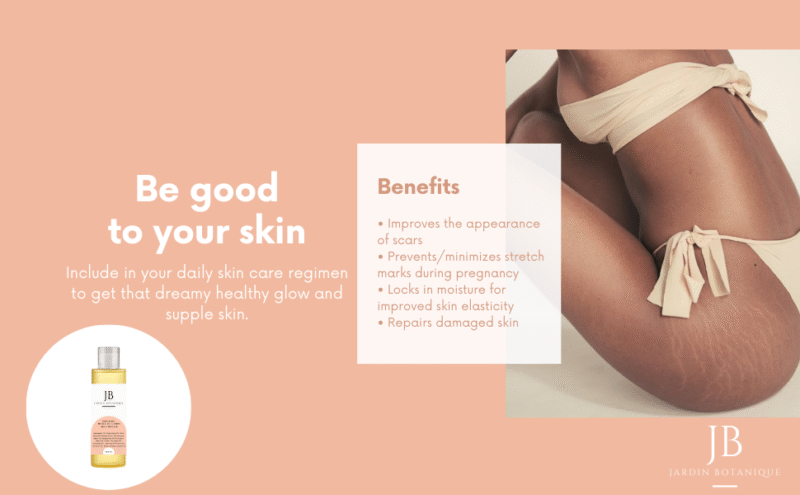 Organic Body Oil for Skin Repair Scars Stretchmarks 200ml - Image 4
