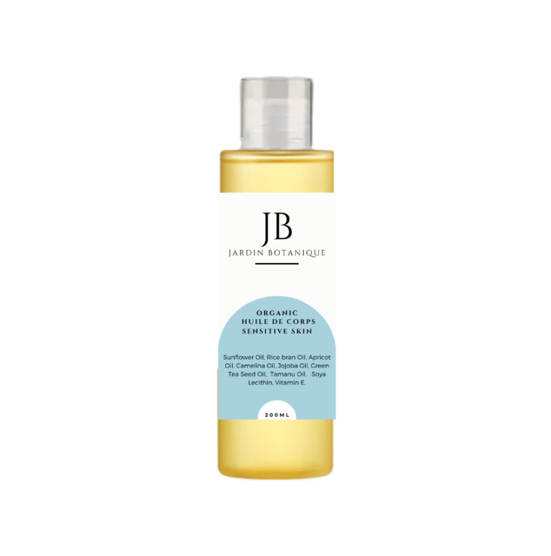 Organic Body Oil for Sensitive Skin 200ml Eczema Psoriasis Rosacea
