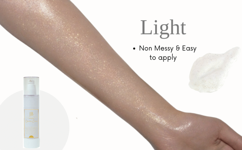 Light Tone Body Shimmer Cream Transparent - Image 4
