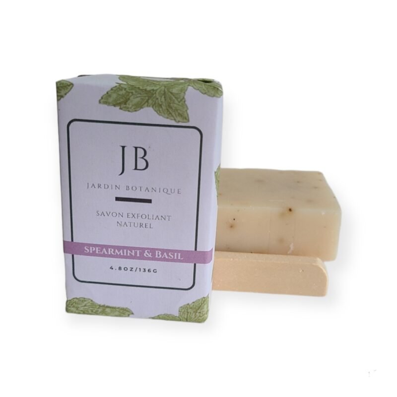 Natural Spearmint & Basil Cold Process Soap Bar